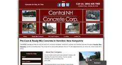 Desktop Screenshot of centralnhconcrete.com