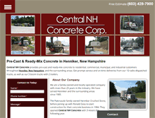 Tablet Screenshot of centralnhconcrete.com